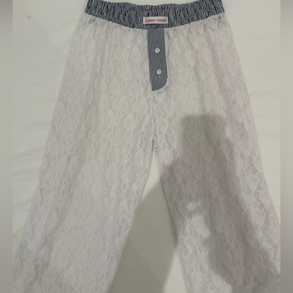 Handover lace and striped boxer pants size S
